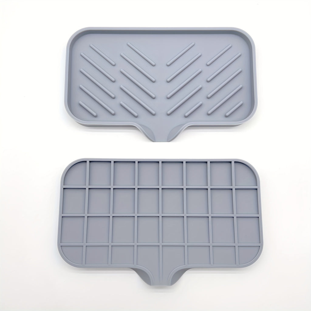 1pc Silicone Kitchen Sink Tray Soap Tray Holder