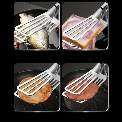 Stainless Steel Serving Tongs in 1- or 2-Piece Options, Multipurpose Kitchen Utensils for Buffet Salads, Bread, Fish, Steak and Dessert Presentation