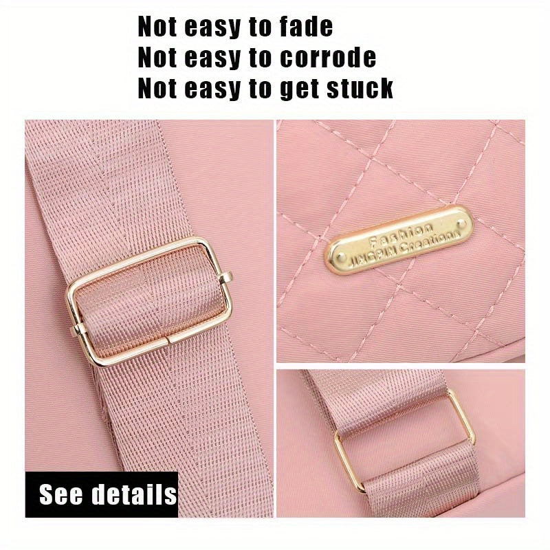 Women's PU Crossbody Chest Bag for Casual Outings and Outdoor Hiking, Fashion Carry Bag with Six Model Options in Black, Blue, Purple or Pink