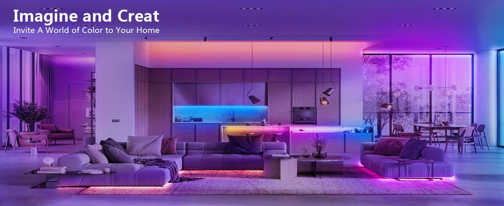 Color Changing Room LED Strip Lights, 200ft RGB with Listed 16 Million Colors, Music Sync, App and Remote Control, Timer for Party and Holiday Decor
