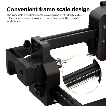 Compact Laser Engraver ACMER S1 with 2.5W Diode Output, LightBurn and LaserGRBL Software Support for Compatible Wood Crafts and Personalized Gift Projects