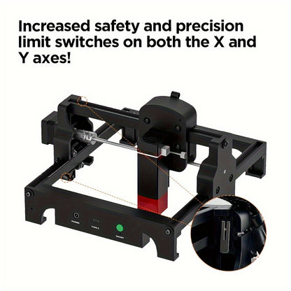 Compact Laser Engraver ACMER S1 with 2.5W Diode Output, LightBurn and LaserGRBL Software Support for Compatible Wood Crafts and Personalized Gift Projects