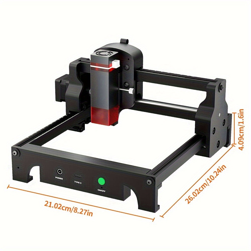 Compact Laser Engraver ACMER S1 with 2.5W Diode Output, LightBurn and LaserGRBL Software Support for Compatible Wood Crafts and Personalized Gift Projects