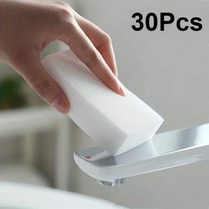 Bulk Foam Sponge Eraser Pads, 30 or 120 Piece Cleaning Packs with 10 x 6 x 2 cm Blocks for Compatible Kitchen, Bathroom and Household Surfaces