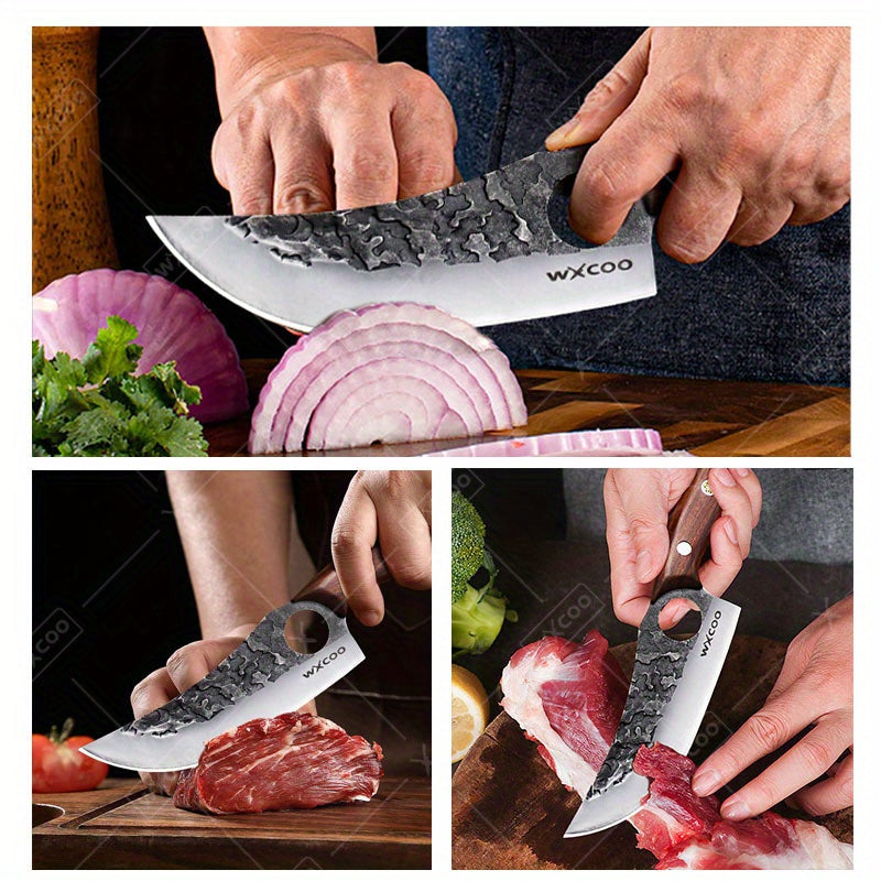 Compact Kitchen Knife Set for Everyday Ingredient Preparation, Listed 5Cr15MoV Stainless Steel Blades with Two- and Four-Piece Style Options