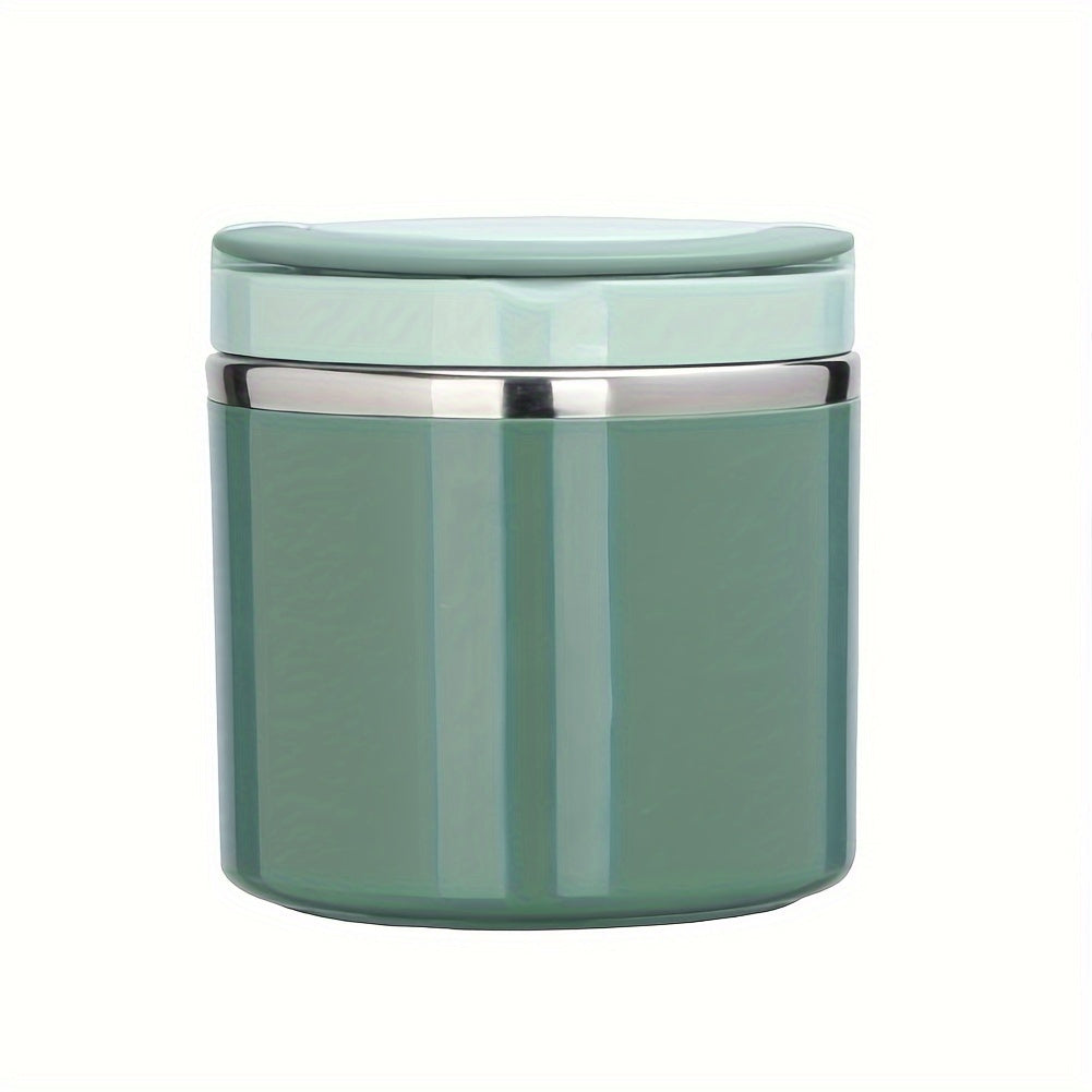Stainless Steel Lunch Box with Handle, 630ml Green or Blue Bento Container with Listed Stackable Design for Office Meals, School Lunches and Picnic Packing