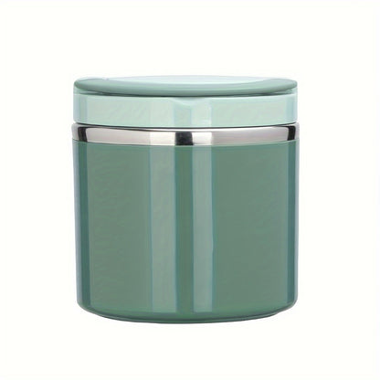 Stainless Steel Lunch Box with Handle, 630ml Green or Blue Bento Container with Listed Stackable Design for Office Meals, School Lunches and Picnic Packing