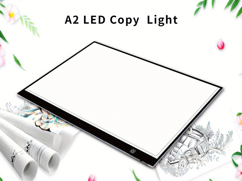 LED Tracing Light Pad with Adjustable Brightness, A2 and A3 Clip Set Options with Single or Double Light Bar References for Sketching and Diamond Painting