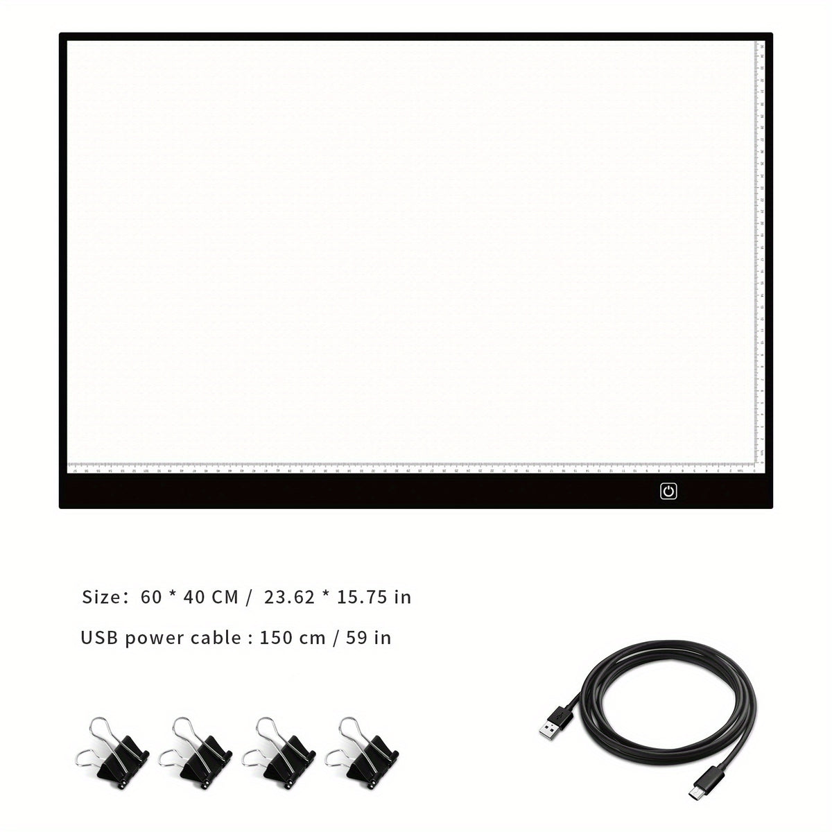 LED Tracing Light Pad with Adjustable Brightness, A2 and A3 Clip Set Options with Single or Double Light Bar References for Sketching and Diamond Painting