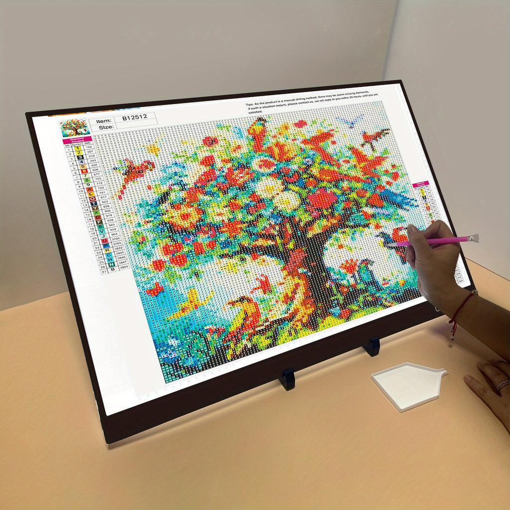 LED Tracing Light Pad with Adjustable Brightness, A2 and A3 Clip Set Options with Single or Double Light Bar References for Sketching and Diamond Painting