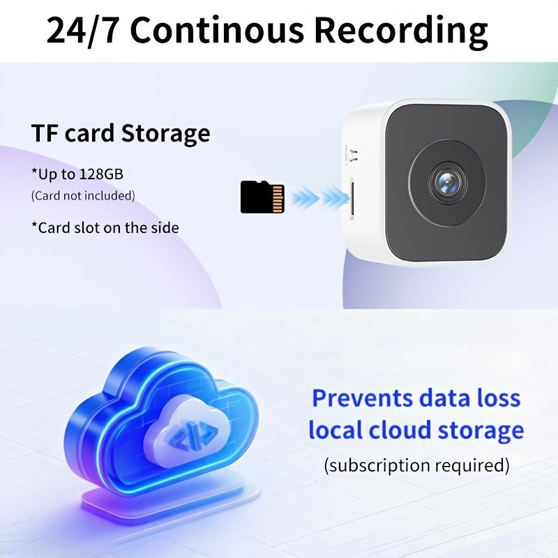 Indoor Window Security Camera with Listed 6MP Imaging, 2.4GHz and 5GHz WiFi, Full-Color Night Vision and Motion or Human Detection, One- or Two-Piece Options