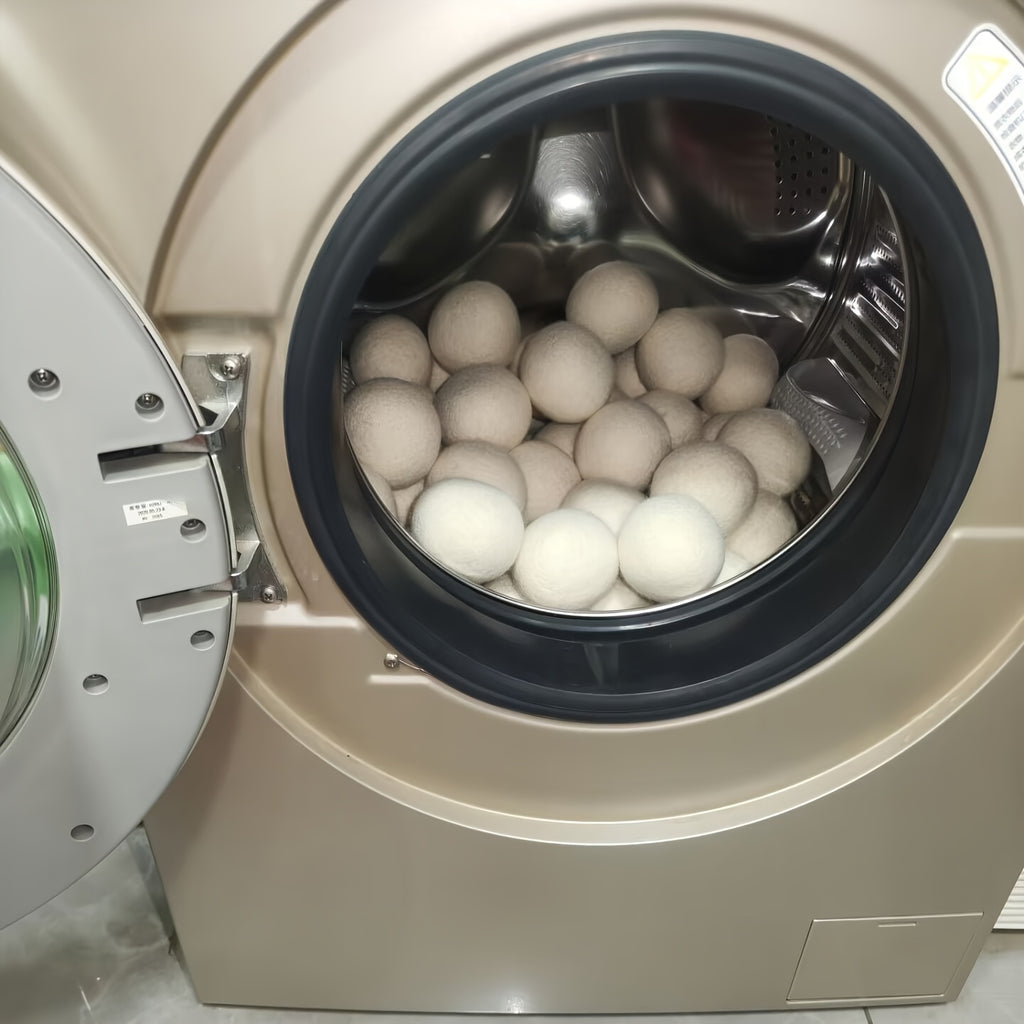 Wool Dryer Balls 9-Pack with Listed 5cm Size, Reusable Laundry Drying Accessories for Compatible Clothes Dryer Loads and Everyday Household Fabric Care