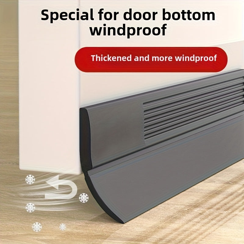 Self-Adhesive Door Bottom Seal for Glass and Wood Doors, Weatherstripping in Black, Grey, Brown or White with Single-Piece and Two-Piece Style Options