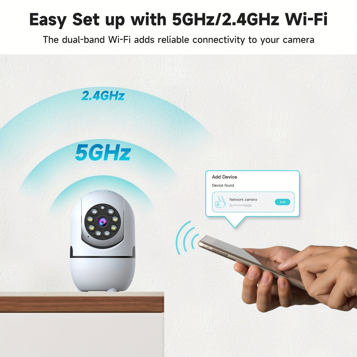Indoor Security Camera 2 Pack, Baby & Pet Monitor with 355° Pan Tilt, Full-Color Night Vision, Motion Detection, 2-Way Talk, Dual WiFi 2.4G/5G, Cloud & SD Storage, Alexa Smart Home Cameras