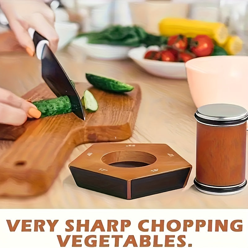 Diamond Rolling Knife Sharpener Set with Two-Angle, Five-Angle or Five-Sided Style Options for Compatible Kitchen and Outdoor Knife Edge Care and Home Cook Gifts