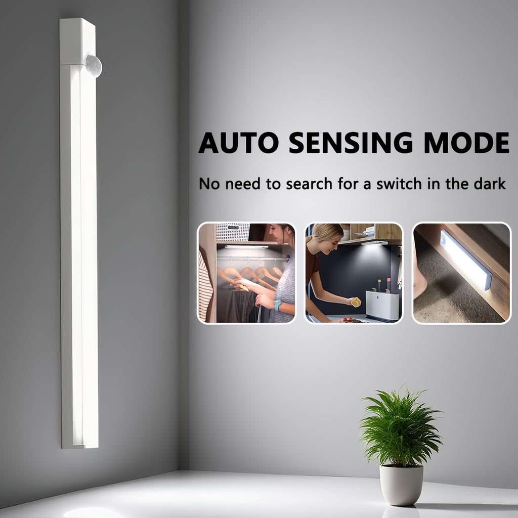 Magnetic Motion Sensor Cabinet Lights in Twelve-Piece Options with Listed USB Rechargeable Design and Three Modes, 10, 20 or 30cm Sizes for Indoor Storage Areas