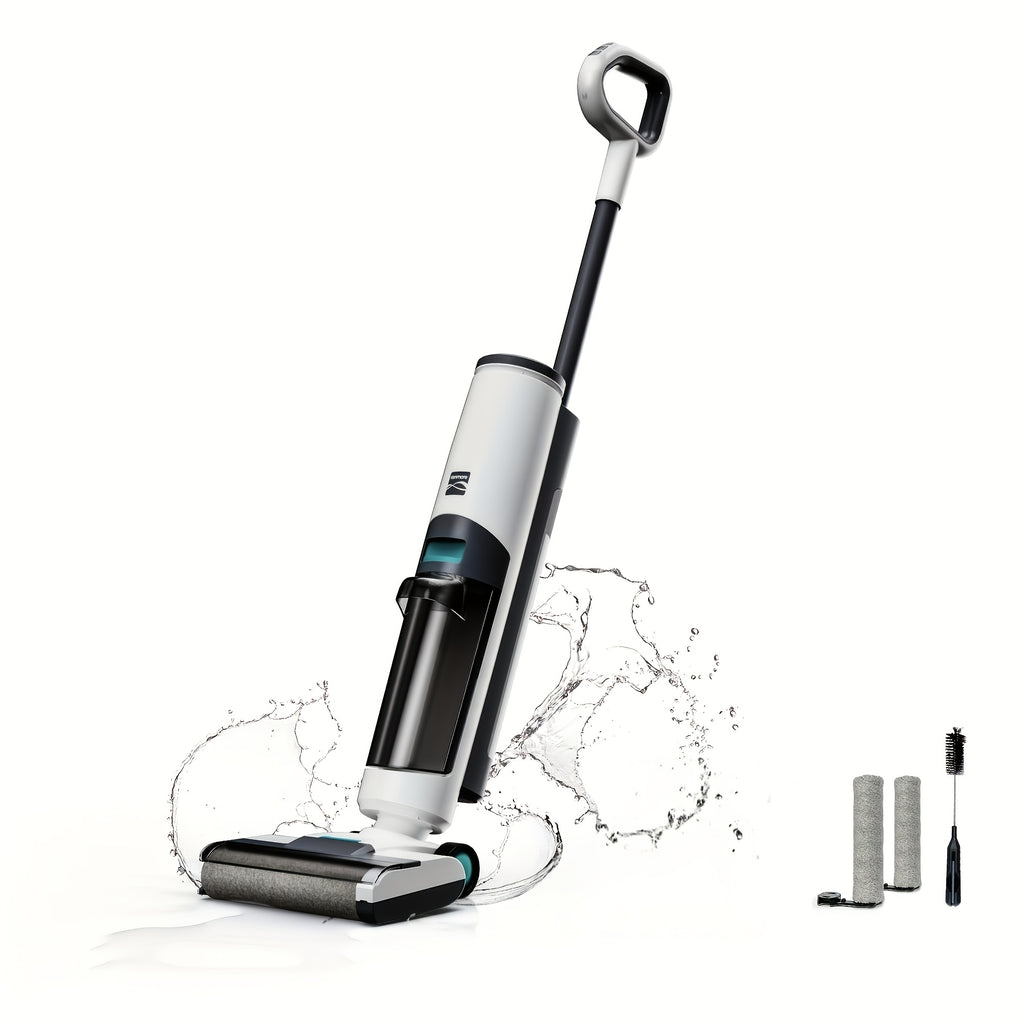 Kenmore AquaLite 3-in-1 Cordless Wet Vac, Hard Floor Vacuum and Mop Combo with 8kPa Suction, Automatic Air-Drying Self-Cleaning Mop and 35-Min Runtime, Lightweight Floor Washer for Tile, Hardwood and Everyday Messes, White