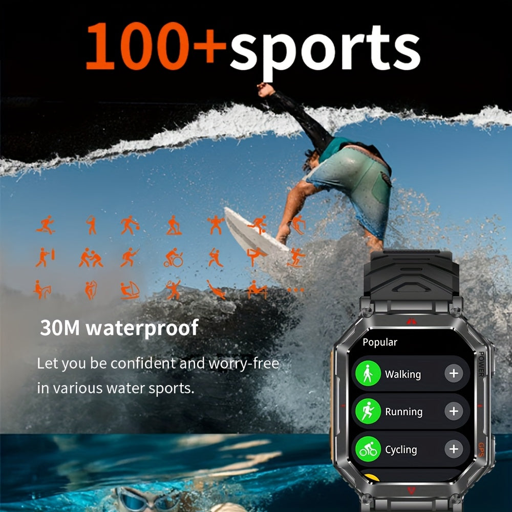 GPS Adventure Smartwatch with All-Metal Body, Listed Altimeter, Barometer and Compass, LED Flashlight, Calling and Message Reminders in Four Style Options