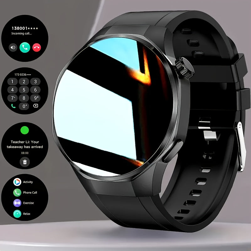 Men's Hexagonal Bezel Smartwatch with TFT Display, Wireless Calling, Message Notifications, 150+ Sports Modes and Custom Watch Faces for Android iOS