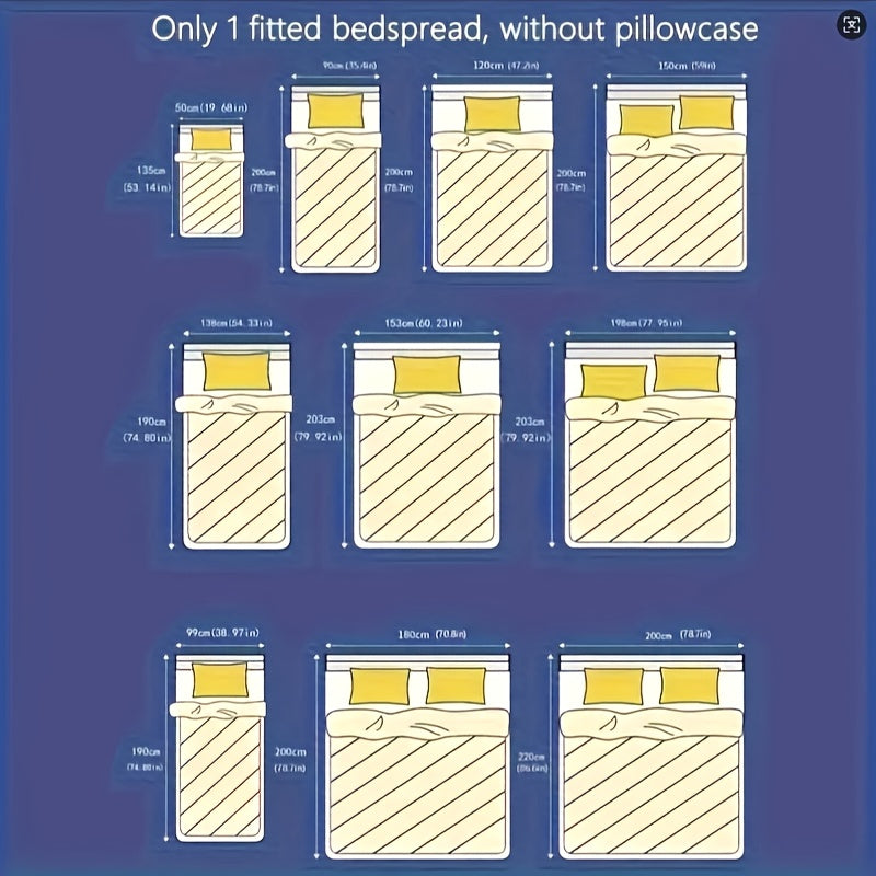 Brushed Microfiber Fitted Sheet, Single Solid-Color Bed Sheet with Thirteen Size Labels and Ten Color Options for Bedroom and Guest Room, Pillowcases Not Included