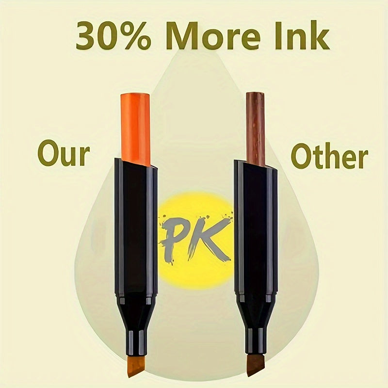 Drawing Marker Set with Dual Tips and Listed A4 Sketchbook, 168, 204 or 262 Color Options for Sketching, Coloring, Illustration and Creative Office Art Projects