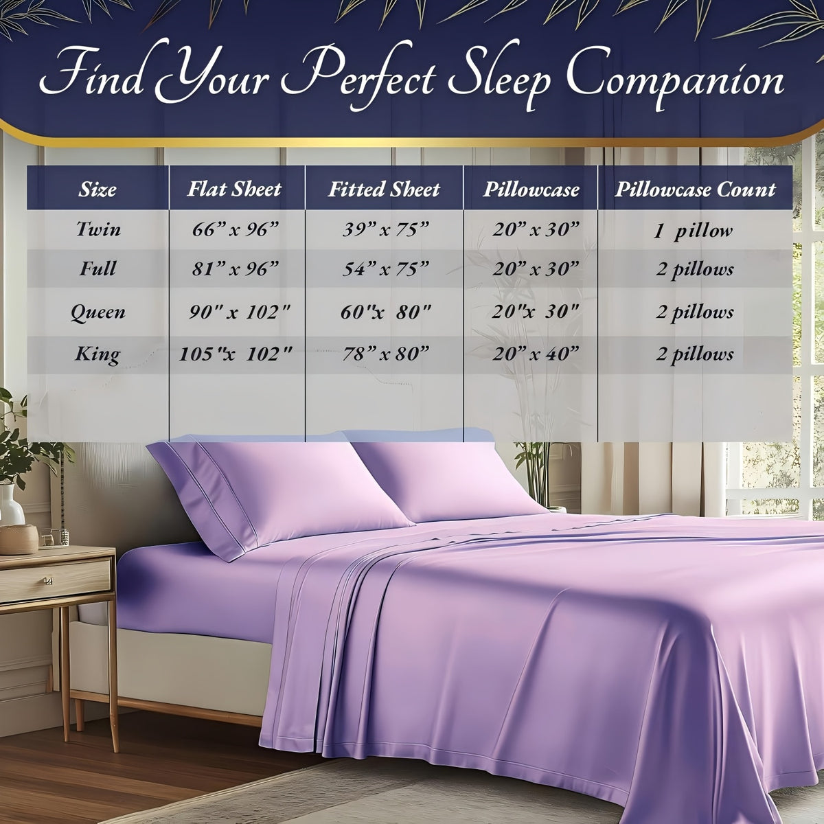 Three or Four Piece Bedding Sheet Set with Listed Extra Deep Pockets, Twelve Color Options and Twin, Full, Queen or King Sizes for Bedrooms and Guest Rooms