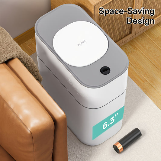 Motion Sensor Trash Can with Automatic Touchless Lid, Listed 4-Gallon Bin with Small Lid or Large Lid Options for Kitchen, Bathroom, Bedroom and Office