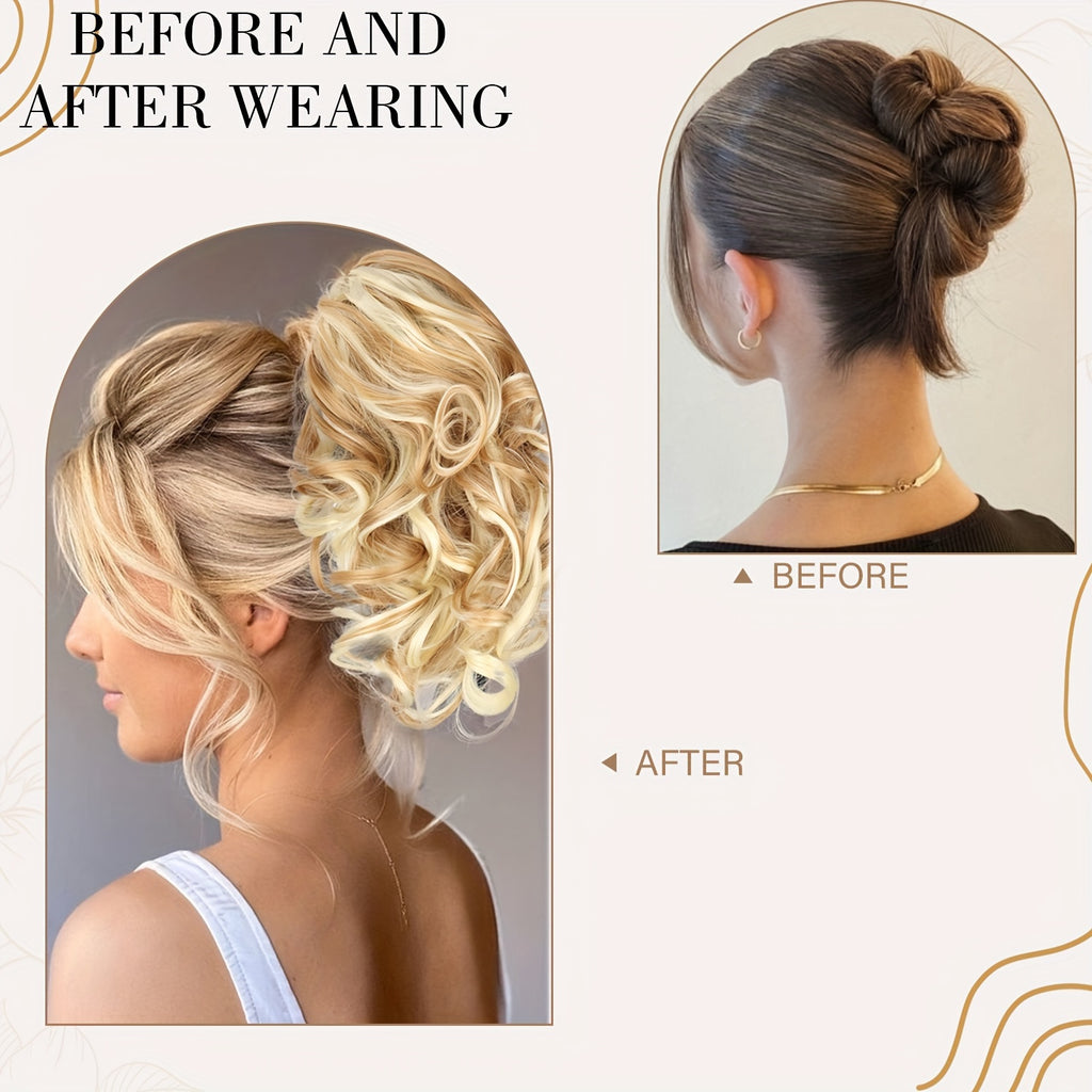 8-Inch Claw Clip Ponytail Extension for Women, Short Synthetic Hairpiece with Multiple Color Options for Casual Outfits, Parties and Halloween Styling