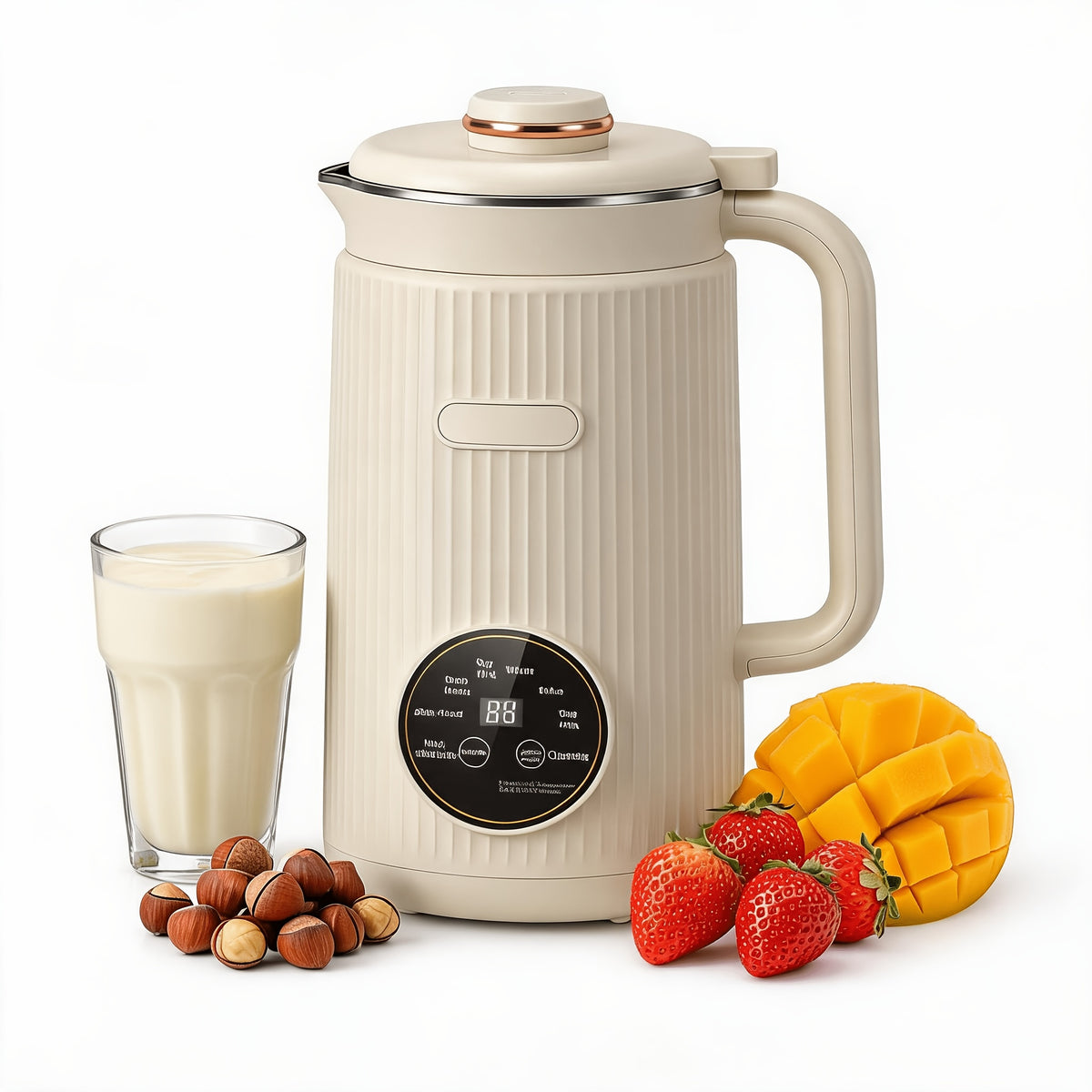 Homemade Nut Milk Maker Machine, Multi-Functional Automatic Plant Milk Blender with One-Touch Operation for Almond, Oat, Soy and Coconut Milk, 27.05 Oz Countertop Blender