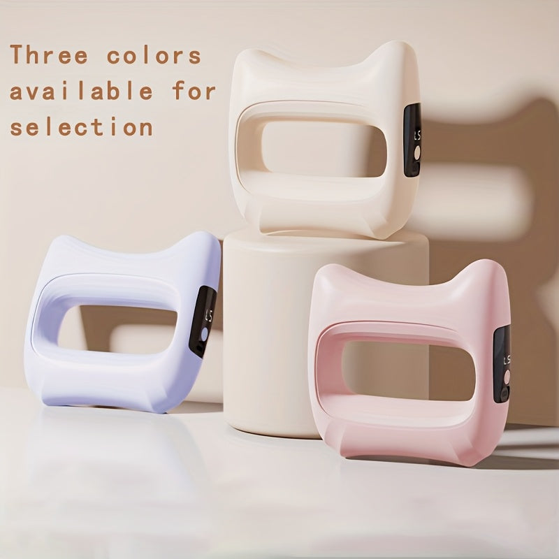Massage Ring with Massage Belt, Multifunctional Body Massage Accessory for Waist and Back Routines in Yellow and White, Pink or Light Purple