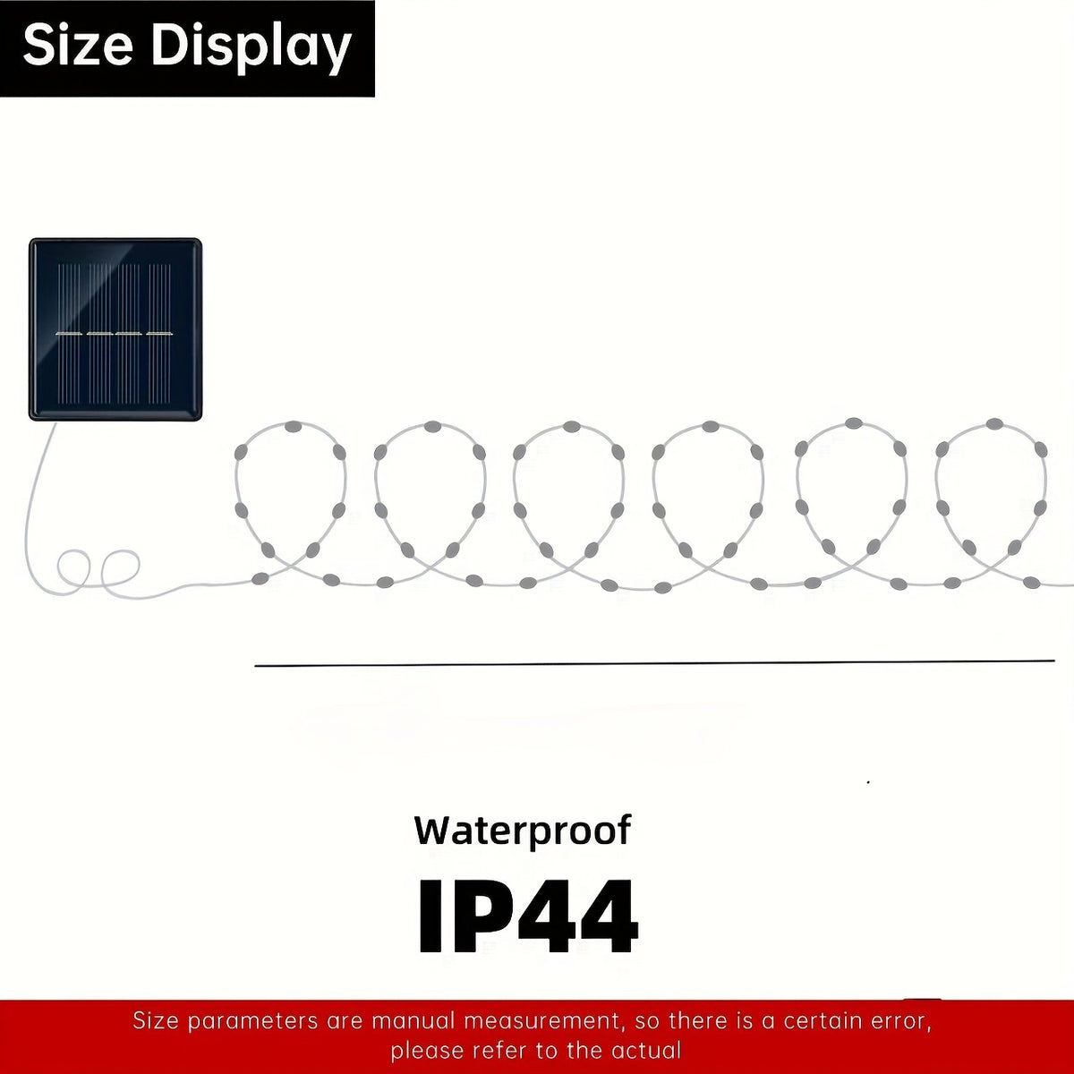 Four-Pack Solar String Lights with Listed 400 LEDs and 160ft Total Length, Eight-Mode Wording and Warm, White, Multicolor or Green Labels for Garden Decor