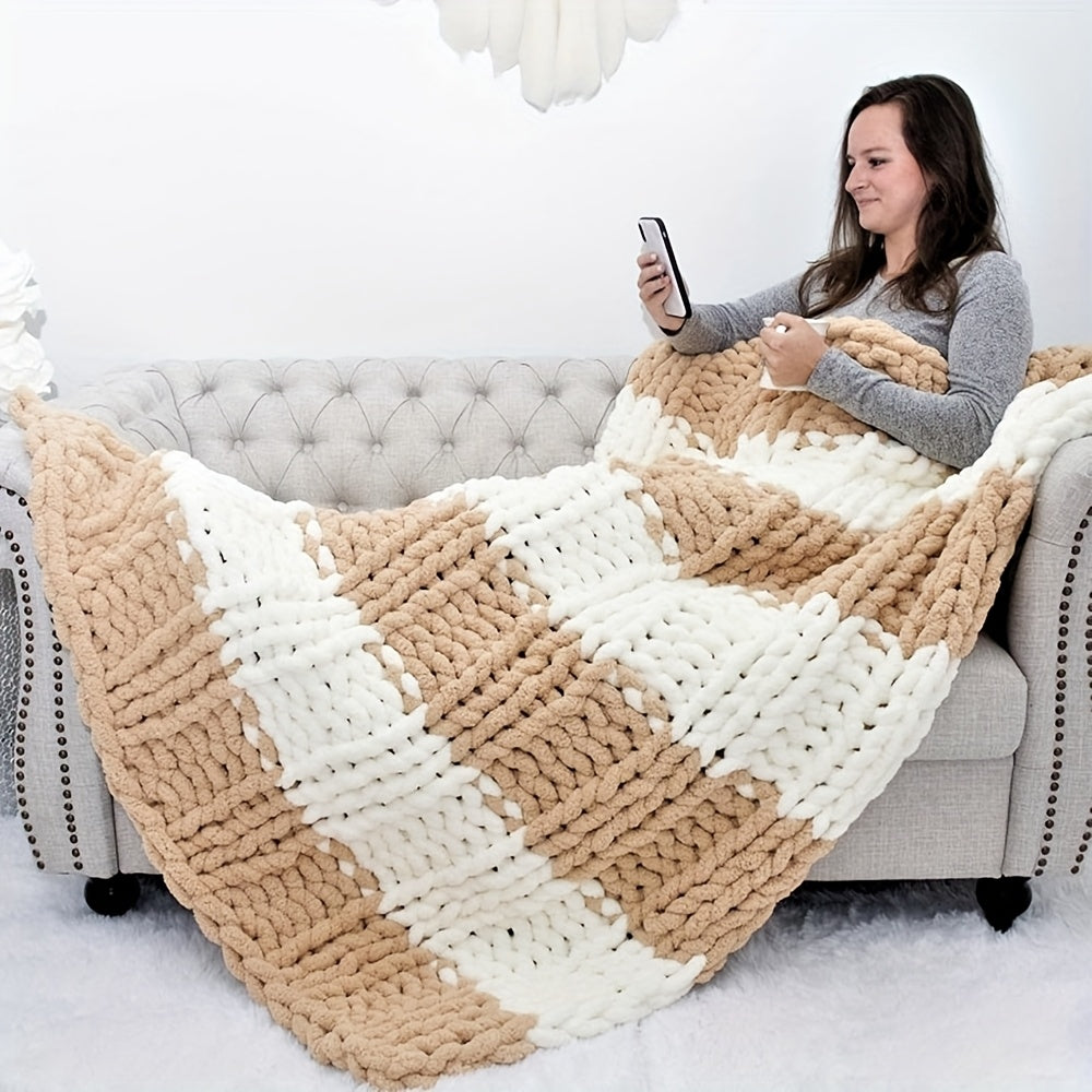 Adjustable Wooden Weaving Loom with Accessories, Listed 52.5-Inch Manual Yarn Craft Frame for DIY Blankets, Scarves, Bags and Hats at Home