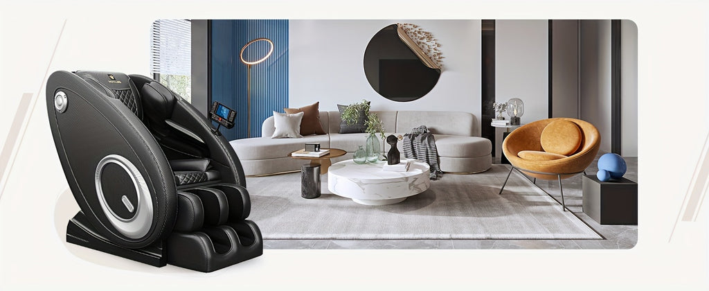 Zero Gravity Massage Chair Recliner with Heat, Full Body Massage with Foot Roller, Built-In Speaker and Touch Screen for Home Relaxation