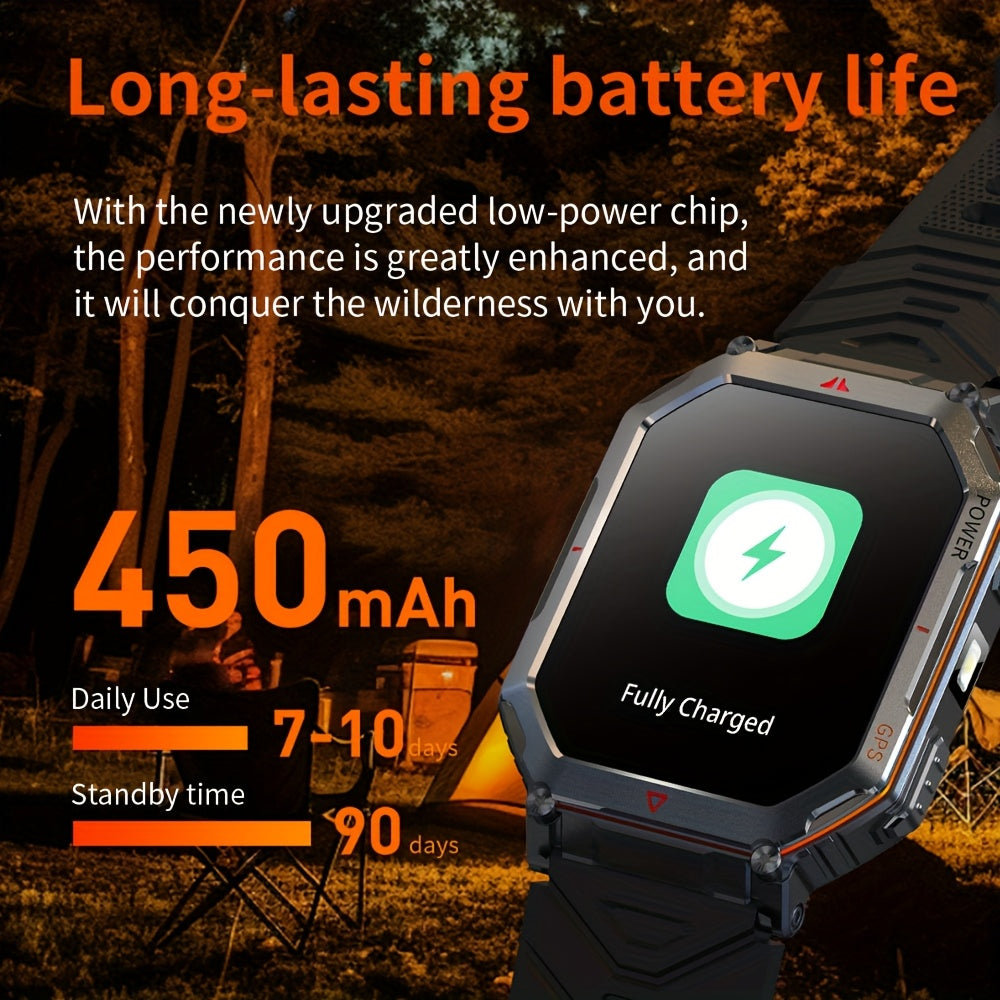 GPS Adventure Smartwatch with All-Metal Body, Listed Altimeter, Barometer and Compass, LED Flashlight, Calling and Message Reminders in Four Style Options