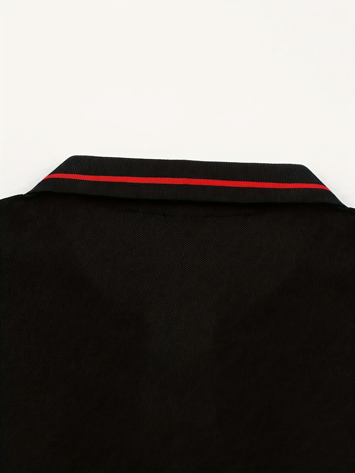 Men's Long Sleeve Polo Shirt, 100% Polyester with Slight Stretch, Regular Fit and Rib-Knit Details for Casual Golf and Spring-Fall Outfits