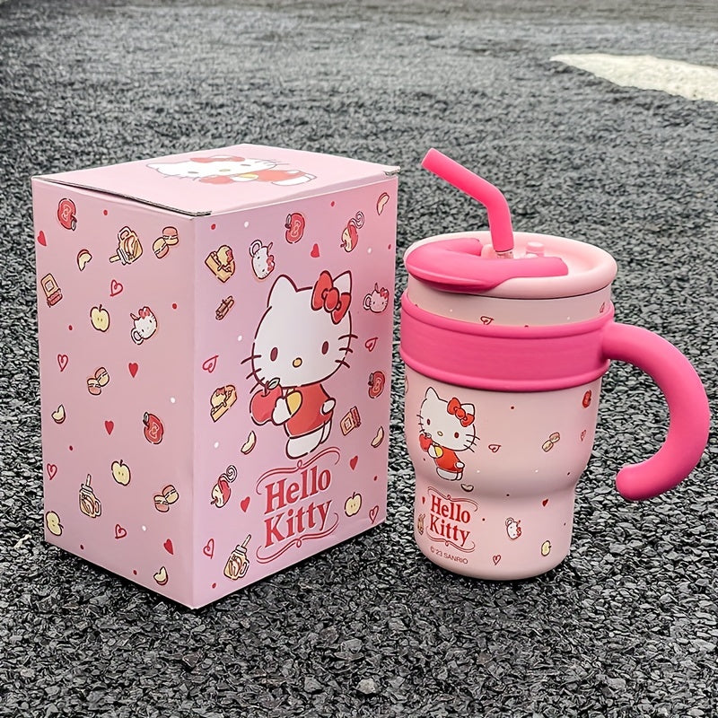 Hello Kitty Insulated Tumbler, Double-Wall 304 Stainless Steel Drinkware with 700ml and 1200ml Options and Named Character Styles for Hot and Cold Beverages