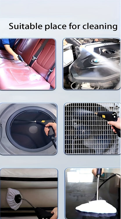 Portable Steam Cleaning Machine with Seven Named Model Options, Handheld Household Cleaner for Compatible Kitchen Surfaces, Sofa Fabrics and Carpet Care