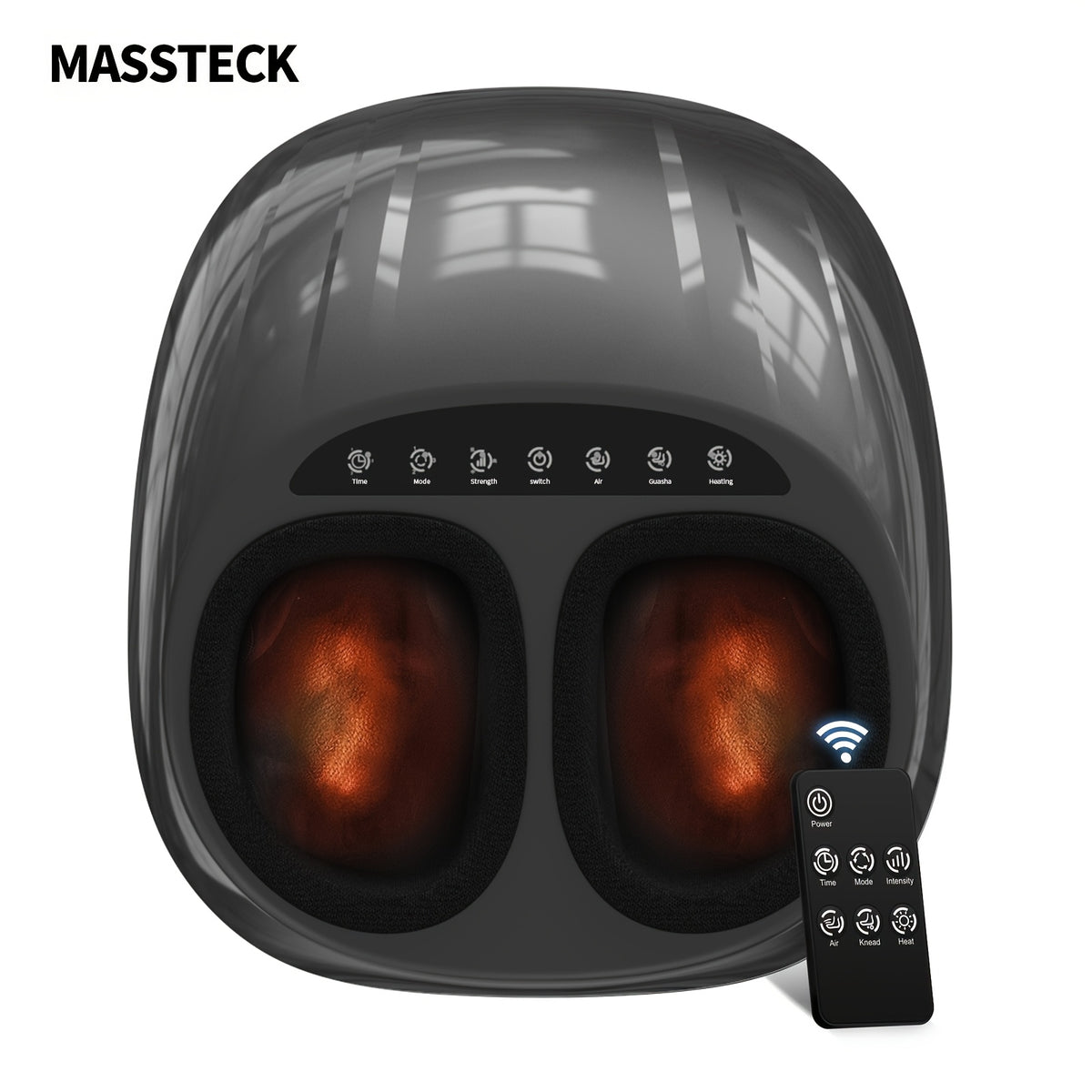 Shiatsu Foot Massager JH-ZL1 with Listed Heat and Kneading Functions, Electric Foot Massage Machine with Men's Size 12 Fit Claim for Adult Home and Office Relaxation