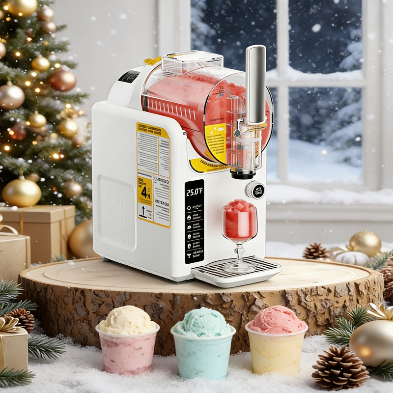 Slushie Machine and Ice Cream Maker by BAOTREE, 2-in-1 Frozen Drink Maker with 5 Presets, No Ice Needed and Self-Cleaning for Home Treats