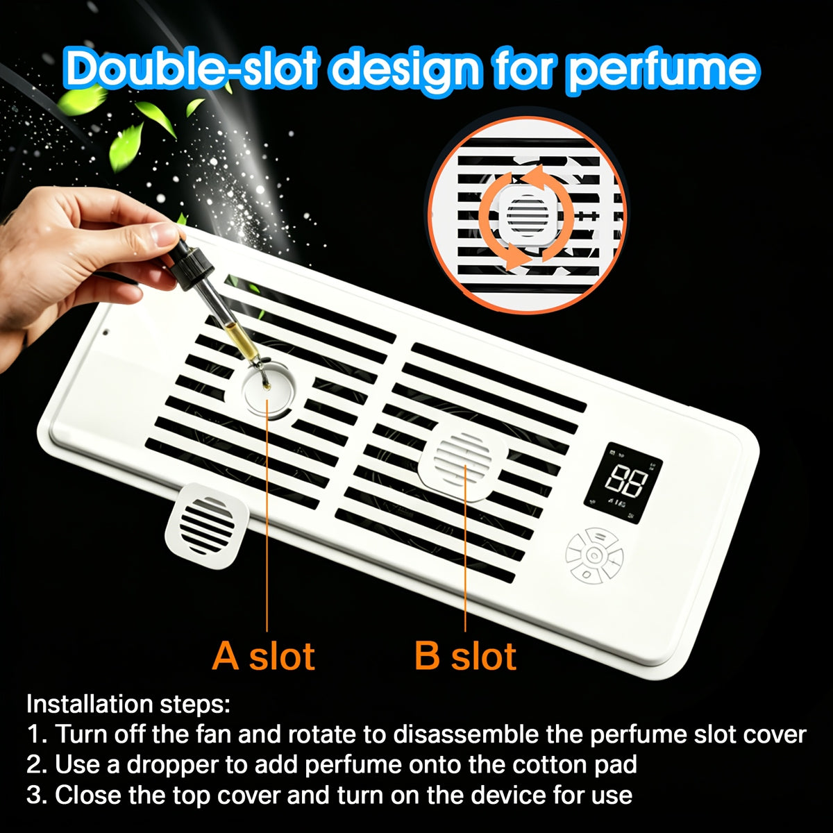 Register Booster Fan for Listed 4 x 10 Inch Vents, White Ten-Speed Airflow Device with Temperature-Sensing Automatic Control and Remote Wording for Compatible Home HVAC Registers