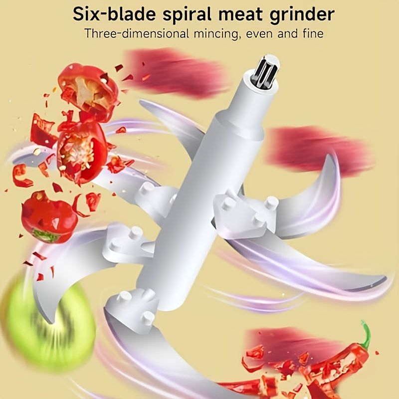 3L Electric Food Chopper with Stainless Steel Body, Five-Key Controls and Four-Blade Cutter for Meat, Garlic, Vegetables and Everyday Kitchen Prep