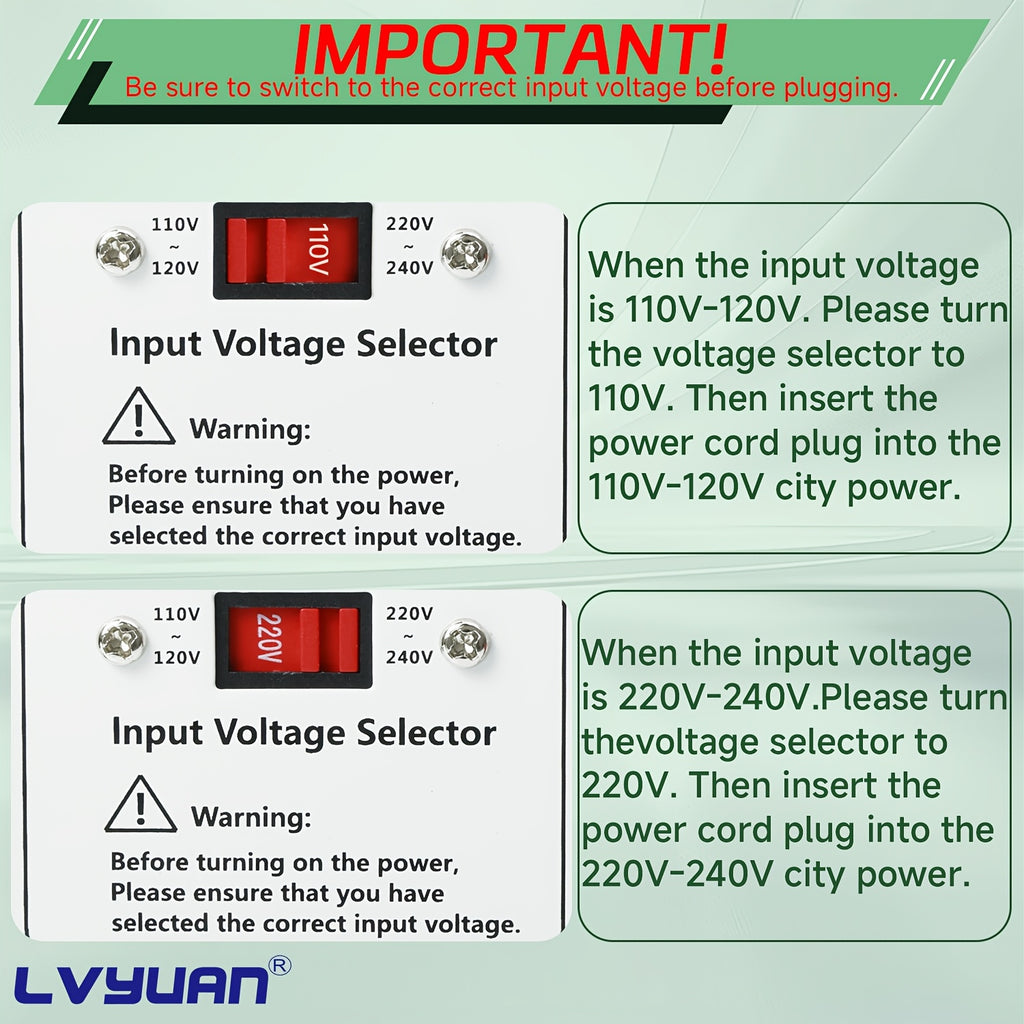 Voltage Converter 800W/5000W Peak, Heavy Duty Step Up Step Down Transformer, 110V to 220V / 220V to 110V, Aluminum Body, Safety Protections with Overload Indicator