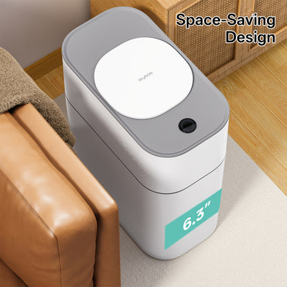 Motion Sensor Trash Can with Automatic Touchless Lid, Listed 4-Gallon Bin with Small Lid or Large Lid Options for Kitchen, Bathroom, Bedroom and Office