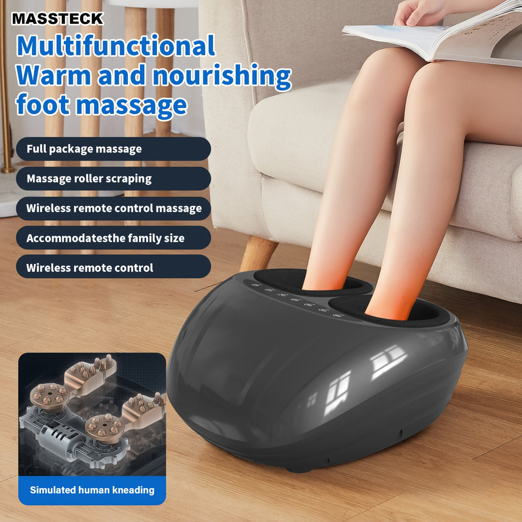 Shiatsu Foot Massager JH-ZL1 with Listed Heat and Kneading Functions, Electric Foot Massage Machine with Men's Size 12 Fit Claim for Adult Home and Office Relaxation