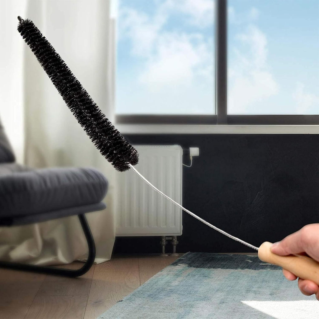Flexible Radiator Cleaning Brush with Listed 73cm Reach, Manual Long Duster for Suitable Household Gaps, Living Rooms, Bedrooms and Car Cleaning
