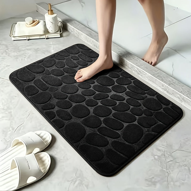 40x60cm Coral Velvet Bathroom Mat with PVC Backing, Machine-Washable Indoor Floor Rug in Seven Colors for Compatible Bathroom Entrances and Bedrooms
