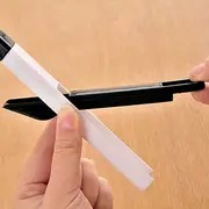 Window Track Cleaning Brush Set with Large and Small Brushes, 2-Piece Detachable Plastic Scrubbers for Door Tracks, Window Sills and Household Gaps