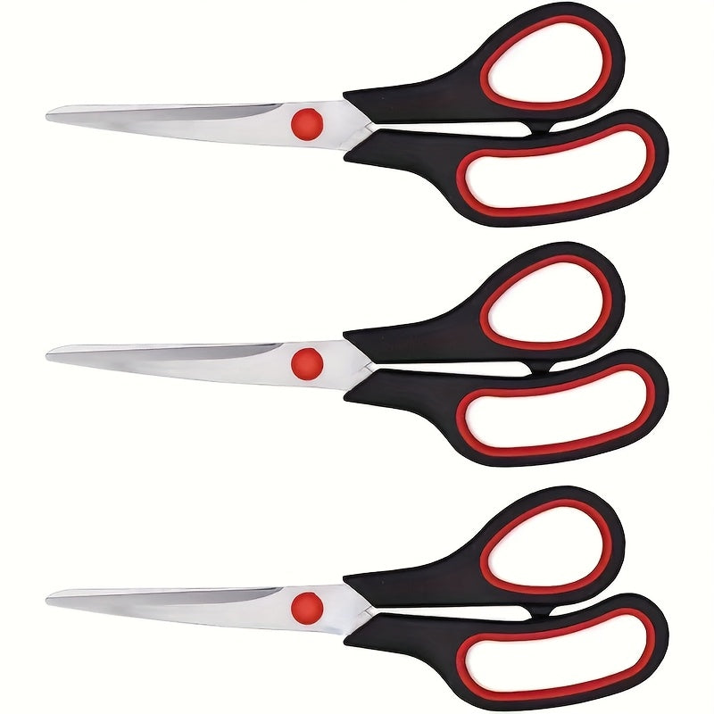 Multipurpose Stainless Steel Scissors with Comfort Grip Reference, Single Cutting Tool for Compatible Stationery, Fabric and Everyday Household Tasks