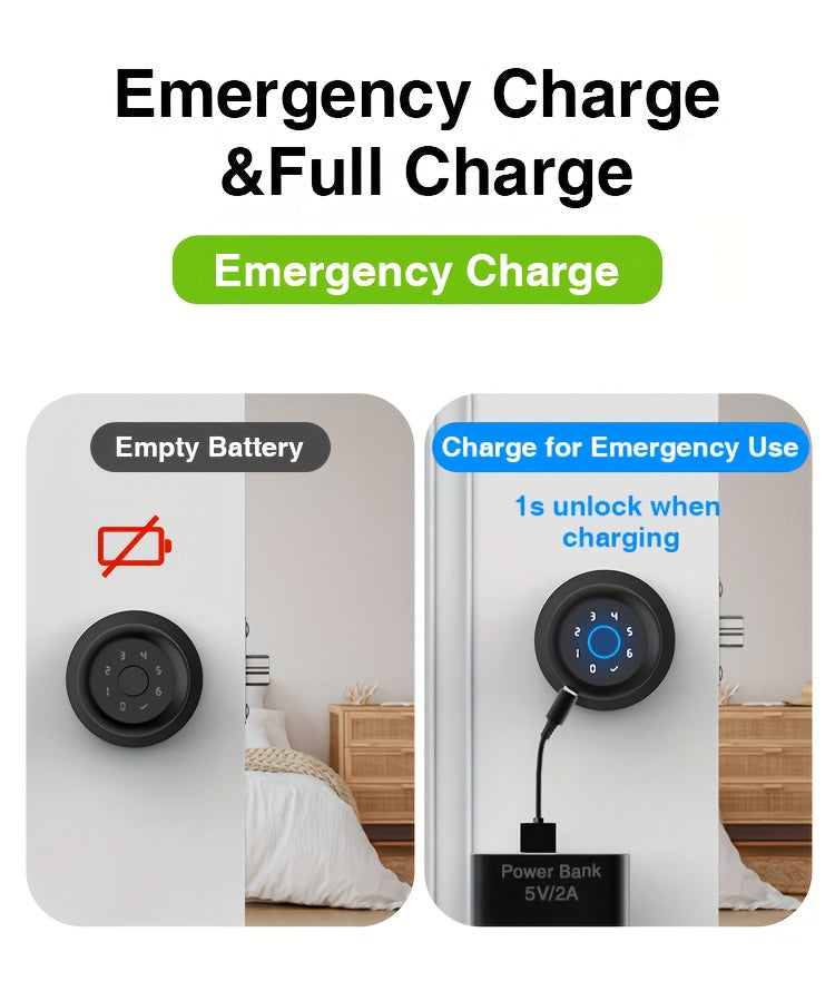 GHome Smart Door Knob Lock with Listed Fingerprint, Keypad and App Features, K20, K10, K02A and PRO Model Options for Compatible Door Access Setups