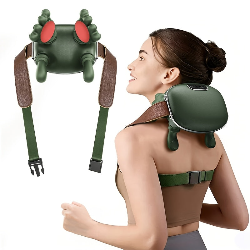 Heated Shiatsu Neck Massager with Listed 4D Hand-Style Kneading, Dual-Zone Warmth and Wireless Portable Design for Instruction-Guided Adult Home Massage Routines